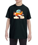 Cartoon Plane Kids T-Shirt