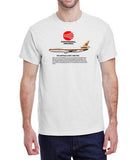 Continental Airlines The Contrails Livery (1968-1991) Historical T-Shirt