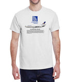 Continental Airlines The Globe Livery (1991-2012) Historical T-Shirt
