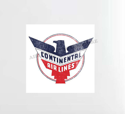 Continental Airlines Grunge Style Logo Decal Stickers