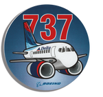 737 Delta Boeing Round Magnet