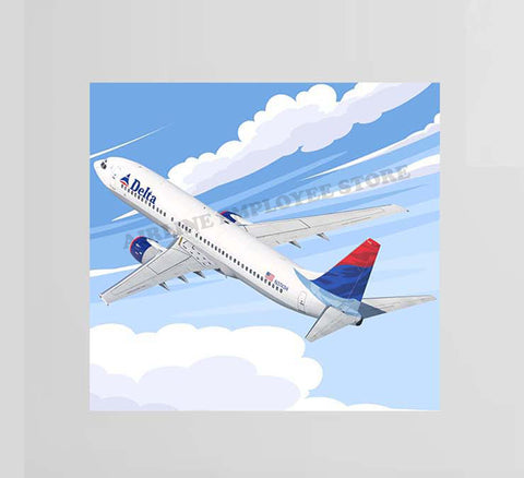 Delta Airlines Colors In Motion Livery Taking flight Decal Stickers