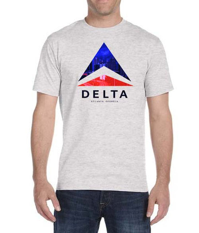 Delta Airlines Logo Orgin City View T-Shirt