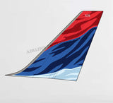Delta Airlines Colors In Motion Tail Decal Stickers