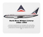 Delta Airlines Dark-Nose Widjet: 1982-1997 Mousepad