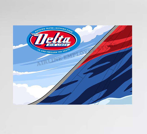 Delta Tail Design Decal Stickers