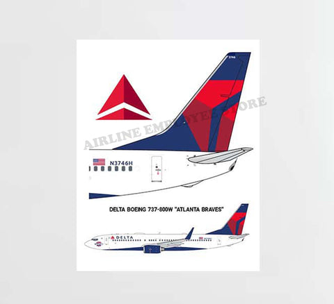 Delta Livery Tails Decal Stickers