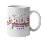 Delta Happy Pride Text Coffee Mug