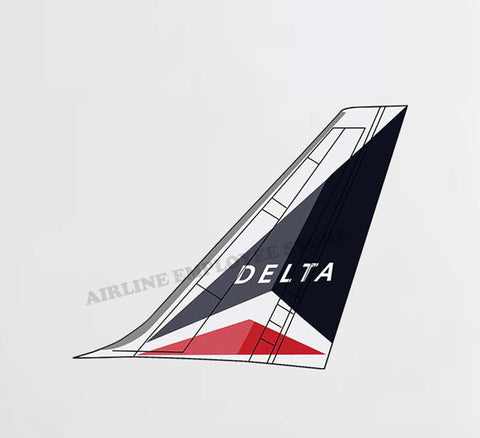 Delta Airlines Dark-nose Tail Decal Stickers
