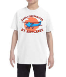 Easily Destracted By Planes Kids T-Shirt