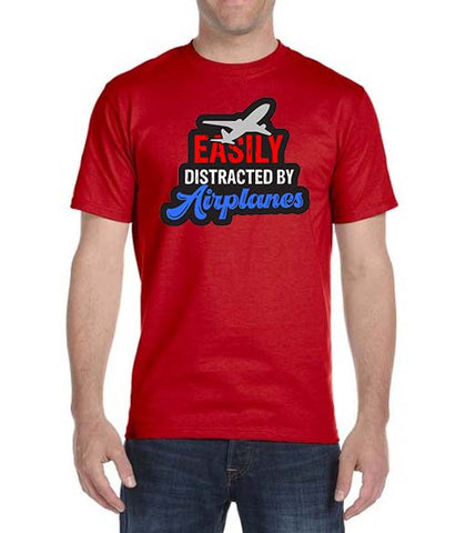 Easly Distracted By Airplanes T-Shirt