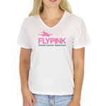 Fly Pink w/ Plane Breast Cancer Awareness Lightweight Unisex T-shirt