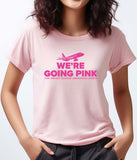 We're Going Pink Breast Cancer Awareness Lightweight Unisex T-shirt