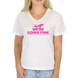 We're Going Pink Breast Cancer Awareness Lightweight Unisex T-shirt