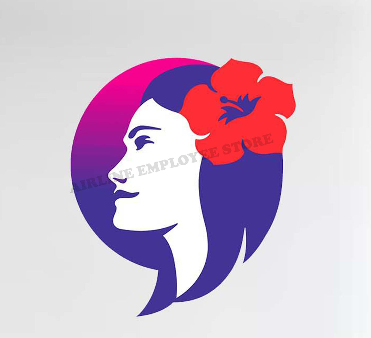 Hawaiian Airlines Logo Decal Stickers Airline Employee Shop