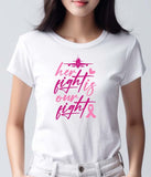 "Her Fight Is Our Fight" Breast Cancer Awareness Lightweight Unisex T-shirt