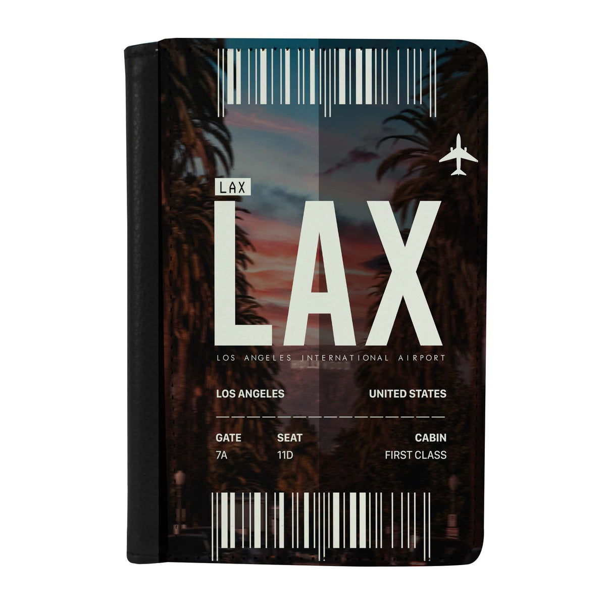 Destination Boarding Ticket - LAX - Passport Case - Airline Employee Shop