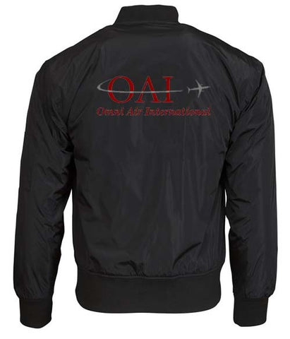Omni Airlines Black Bomber Jacket