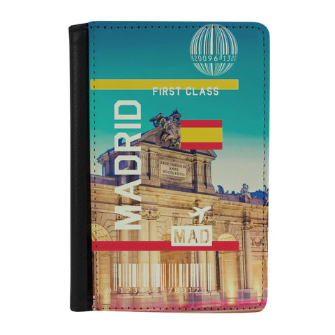 Destination Boarding Ticket - Madrid - Passport Case