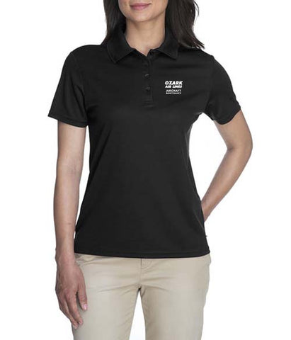 Ozark Airlines Aircraft Maintenance Ladies Wicking Polo