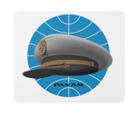 Pan American Globe Pilot Hat Mousepad