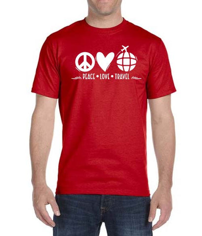 Peace Love Travel - Unisex T-Shirt