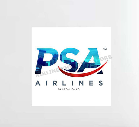 PSA Airlines City View Logo Decal Stickers