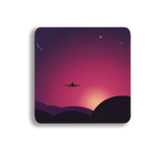 Purple Sunset - Square Coaster