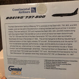 Continental Airlines 737-800  N12216 Gemini 1:250 (AJCOA012)