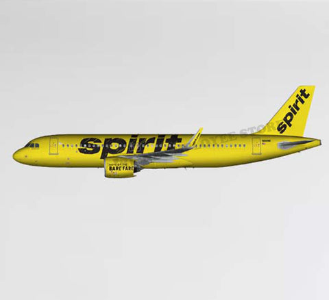 Spirit Airlines Livery Decal Stickers