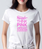 Think Pink Breast Cancer Awareness Lightweight Unisex T-shirt