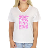 Think Pink Breast Cancer Awareness Lightweight Unisex T-shirt