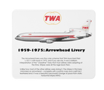 TWA Arrowhead Livery: 1959-1975 Mousepad
