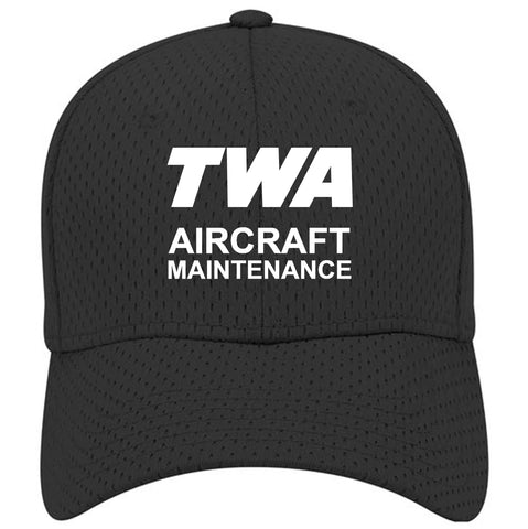 TWA Aircraft Maintenance Mesh Cap