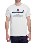 United Airlines Blue Tulip Livery: 2004-2010 History T-Shirt