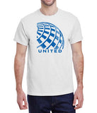 United Airlines Logo - Grunge Design T-Shirt