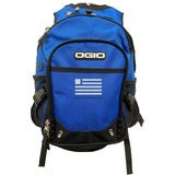 US Airways Logo - Royal Blue Ogio Fugitive Backpack - FRONT POCKET SEWN SHUT FOR EMBROIDERED LOGO