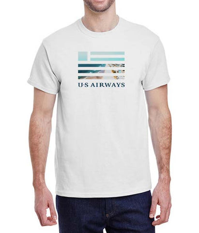 Us Airways Logo Orgin City View T-Shirt