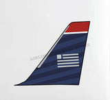Us Airways Tail Decal Stickers