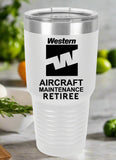 RETIREE Western Aircraft Maintenance Tumbler