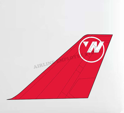 Western Airlines Tail Decal Stickers
