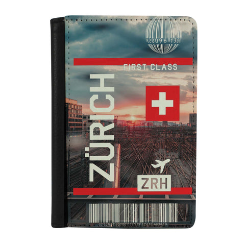 Destination Boarding Ticket - Zurich - Passport Case