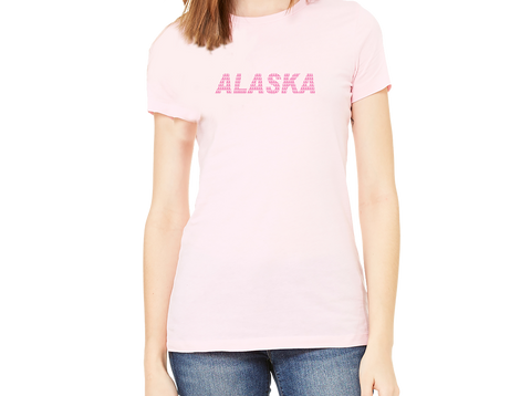 2021 Breast Cancer Awareness Full Chest t-shirt - Alaska Air