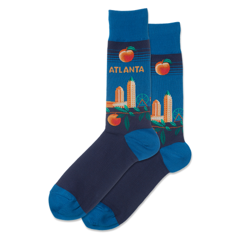 Atlanta Women's Travel Themed Crew Socks