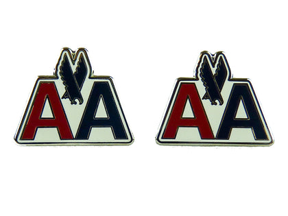 American Airlines Old AA Logo Earrings