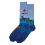 Canada Men's Travel Themed Crew Socks