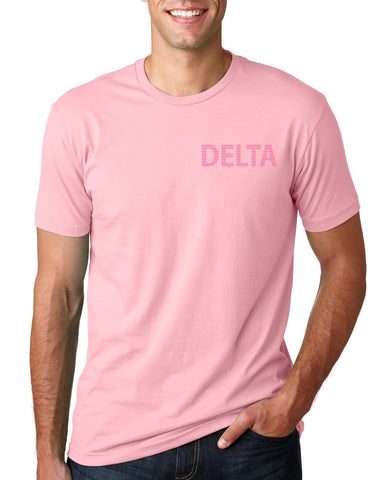 2021 Breast Cancer Awareness Left Chest t-shirt - Delta