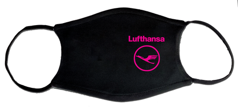 Lufthansa Pink Face Mask