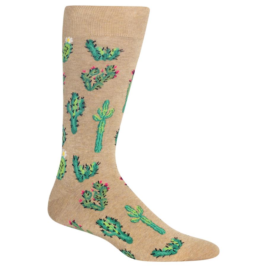 Cactus Men's Travel Themed Crew Socks – Airline Employee Shop