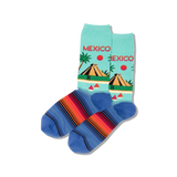 Hot Sox for Women - Mexico Themed Crew Socks